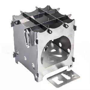 Печка-щепочница Ладога из нержавеющей стали Grillkoff