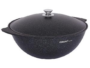 Казан 6 л с антипригарным покрытием с крышкой, Kukmara (Granit Ultra Blue), кгг65а