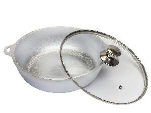 Жаровня со стеклянной крышкой, DAVR METALL