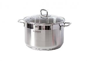 Кастрюля 6 л из нержавеющей стали со стеклянной крышкой, Kukmara (ORION), ORN-CA6024G