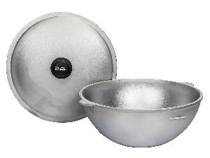 Казан алюминиевый с крышкой 6 л (плоское дно) 