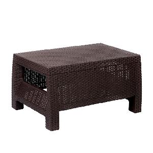 Стол садовый Альтернатива "Ротанг-плюс" М8841, (мокко), 76.5х57х42