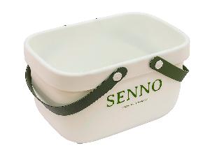 Корзина для хранения с ручками универсальная, 25х17х14 см, белая