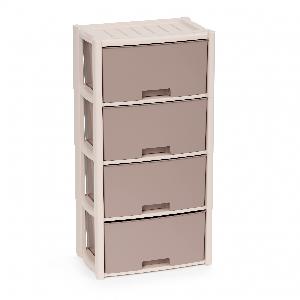 Комод "Колорит" на 4 секции, Альтернатива М7834, беж.