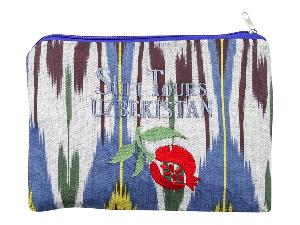 Кошелёк из адраса с машинной вышивкой