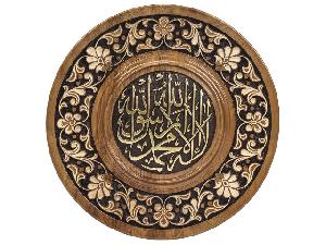 Деревянное панно, диаметр 20 см