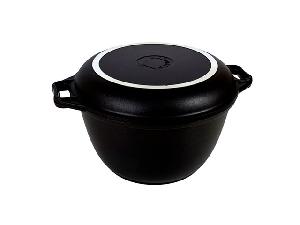 Казан 4 л с антипригарным покрытием с крышкой-сковородой, Kukmara (Традиция), к44а