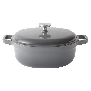 Кастрюля чугунная овальная с крышкой BergHOFF Gem, 4.1 л