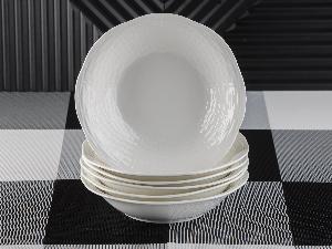 Набор фарфоровых тарелок "Левана" 6 штук, PLOVER, 22 см