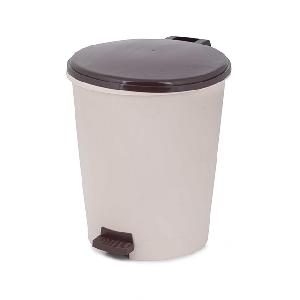 Ведро мусорное с педалью Альтернатива М6805 (сл.кость), 12 л