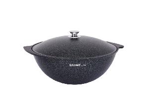 Казан 7 л с антипригарным покрытием с крышкой Kukmara (Granit Ultra Blue), кгг75а