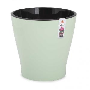 Горшок цветочный двойной Альтернатива "Лея" М8269, с автополивом (св.зеленый), 5 л