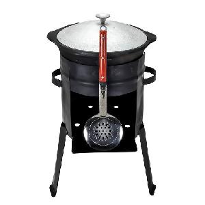 Набор: печь (3мм), казан c крышкой пл.дно (8 л), шумовка