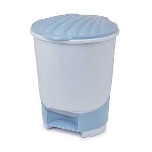 Ведро мусорное с педалью Альтернатива М7995 (голубой), 18 л