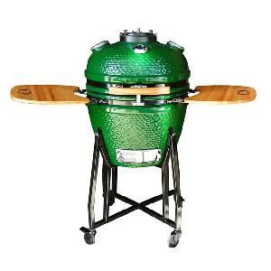 Керамический гриль SKL22, 57 см / 22 дюйма, с окошком, с чехлом (зеленый),  Start Grill