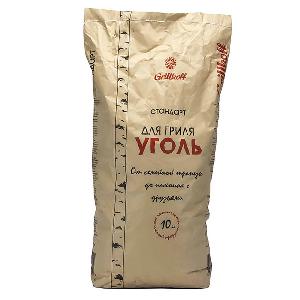 Уголь древесный Grillkoff стандарт 10 кг
