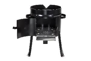 Печь под казан 8 л, с дверцей, толщина 3 мм