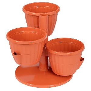 Горшок цветочный Альтернатива "Каскад" М8068, (терракотовый) 0,7л