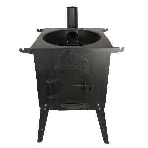 Печь варочно-отопительная "Бизон", 36 см (без полок и колец)