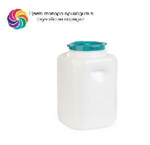Канистра-бочка для воды 50 л прямоугольная (крышка цвет микс), Альтернатива М297