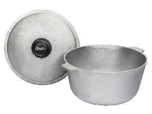 Котел  алюминиевый с крышкой 3 л (овальное дно)