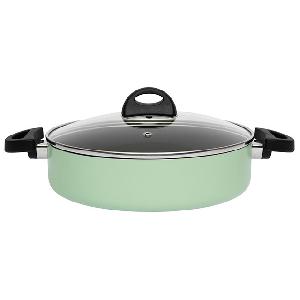 Сотейник со стеклянной крышкой с двумя ручками BergHOFF Eclipse, (светло-зеленый) 3.2 л
