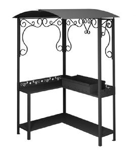 Мангал Grillux стальной с крышей Grill Area, 148,1х118,6х209,4 см