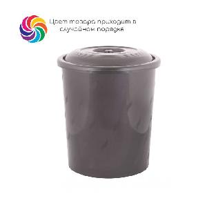 Бак для мусора с крышкой 40 л (цвет микс), Альтернатива М7740