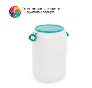 Канистра-бочка для воды 40 л (d-25 см), (крышка цвет микс), Альтернатива М162