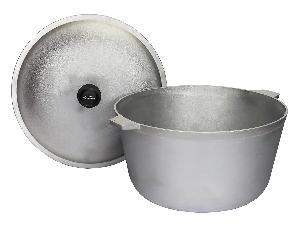 Котел алюминиевый с крышкой 20 л (овальное дно) 