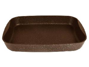 Противень с антипригарным покрытием 40x29.5x5 см, Kukmara (Кофейный мрамор), пмк03а Противень с антипригарным покрытием 40x29.5x5 см, Kukmara (Кофейный мрамор), пмк03а