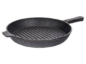 Сковорода-гриль круглая, чугунная DAVR METALL, 28 см