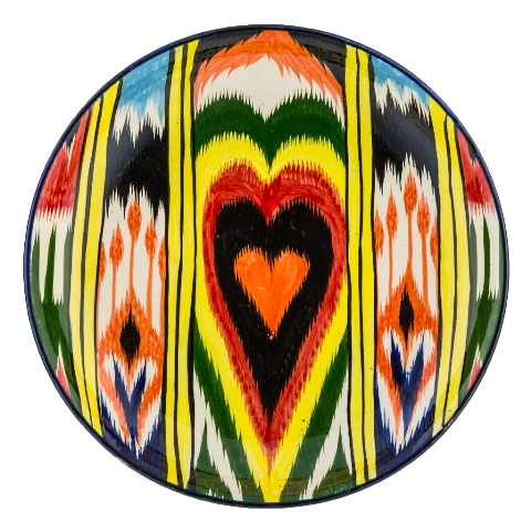 Блюдо Ляган "Риштанская керамика", Атлас, диаметр 28 см RS5 Блюдо Ляган "Риштанская керамика", Атлас, диаметр 28 см RS5