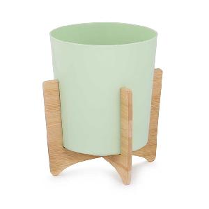 Горшок-кашпо цветочный Альтернатива "Алессия" М8266, (св.зеленый), 1.8 л