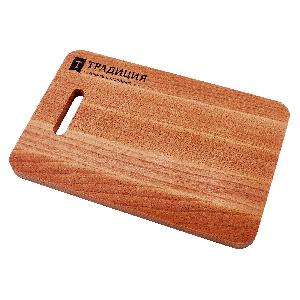 Доска разделочная 29x19x1,6см, бук, Традиция