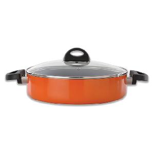 Сотейник со стеклянной крышкой с двумя ручками BergHOFF Eclipse, (оранжевый) 3.2 л