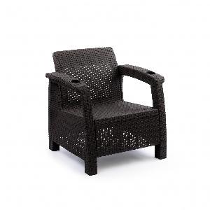 Садовое кресло Альтернатива "Ротанг-плюс" М8839, (мокко), 73х70х79 см