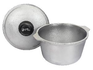 Котел алюминиевый с крышкой 2 л (овальное дно) 