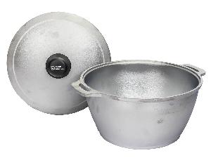 Котел алюминиевый с крышкой  5 л (плоское дно) 