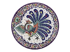 Блюдо Ляган "Риштанская керамика", Жар-Птица, Ø 38 см