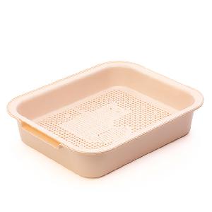 Лоток для кошек Альтернатива М7678, (бежевый), 380х315х80 мм