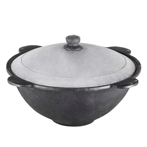 Казан чугунный DAVR METALL с крышкой, плоское дно, 12 л Казан чугунный DAVR METALL с крышкой, плоское дно, 12 л