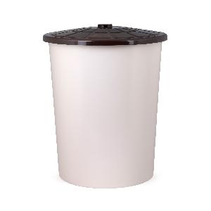 Бак универсальный с крышкой 100 л (бежевый), Альтернатива М3469