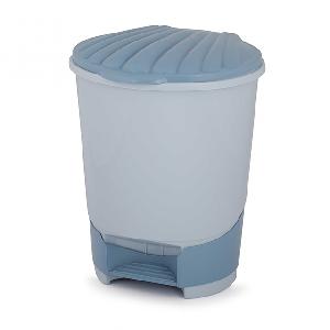 Ведро мусорное с педалью Альтернатива М1380 (голубой), 10 л