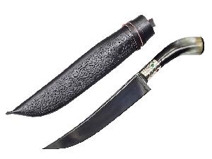 Нож Пчак, большой (тезкесар), рукоять: рог быка