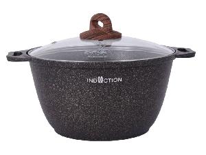 Кастрюля 3 л с антипригарным покрытием со стеклянной крышкой, Kukmara (Granit Ultra Induction Original), кгои32а