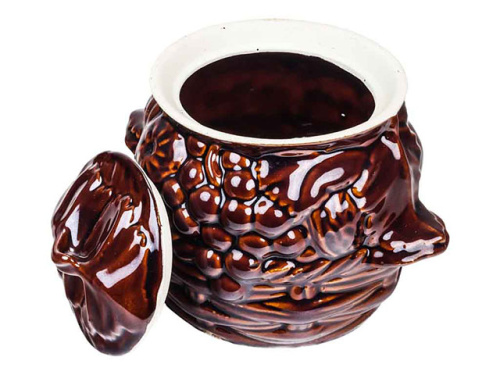 Горшок для запекания "Славянская Керамика", Виноград, 0.6 л, 6 шт