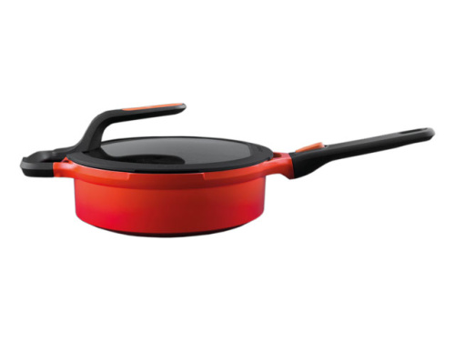 Сотейник со стеклянной крышкой BergHOFF Gem red, 3.3 л