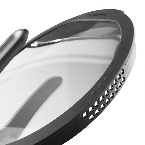 Сотейник со стеклянной крышкой двумя ручками BergHOFF Gem grey, 3.3 л