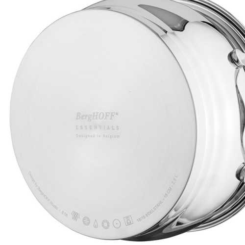 Кастрюля с крышкой BergHOFF Zeno Essentials, 1.8 л Кастрюля с крышкой BergHOFF Zeno Essentials, 1.8 л